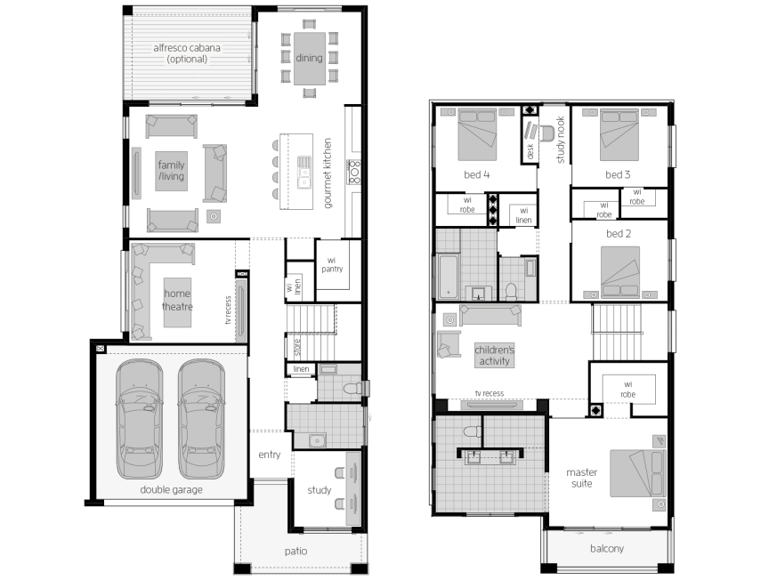 St. Clair 34 Two- Two Storey Floor Plan- McDonald Jones